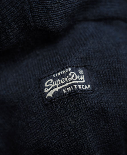 Womens - Core Stitch Crew in Navy Marl | Superdry