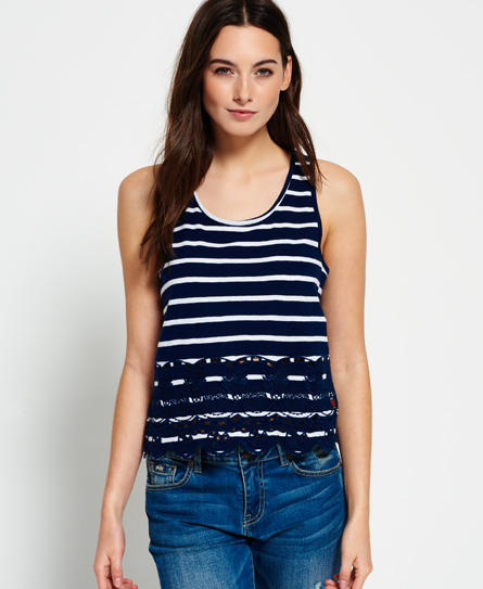 Shore Broderie Shell Top