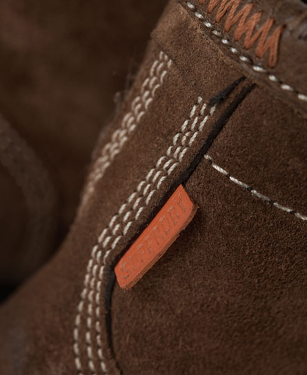 Mens - Destroyed Work Boots in Brown | Superdry