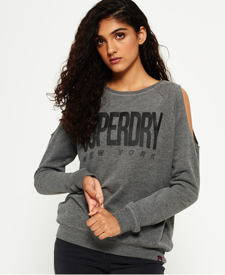 Cold Shoulder Crew Neck Jumper