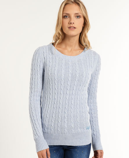Superdry Croyde Cable Crew Neck Jumper Croyde Cable Crew Neck Jumper