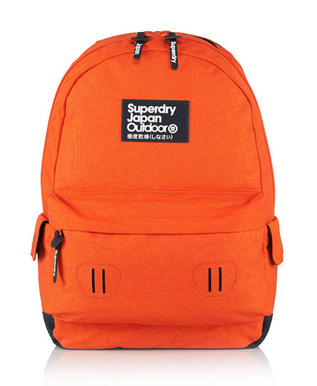 Mens - Marl Montana Rucksack in Orange Marl | Superdry