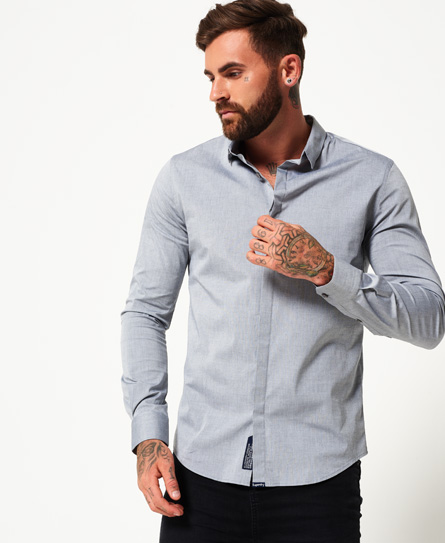 Superdry Tailored Long Sleeved Slim Shirt Tailored Long Sleeved Slim Shirt