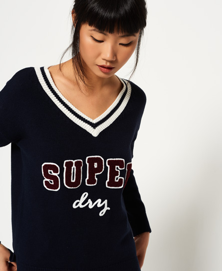 Superdry Super Logo V 領針織套衫 Super Logo V 領針織套衫