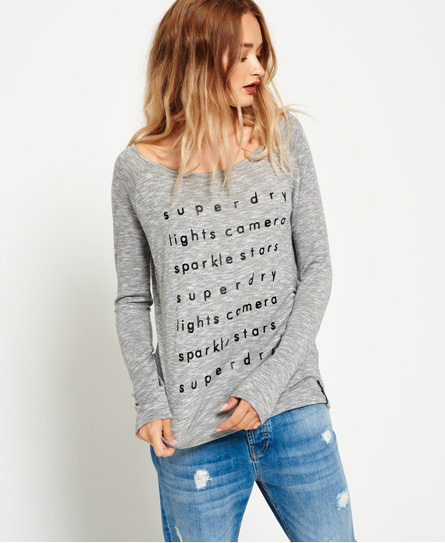 Foil Graphic Knit Top