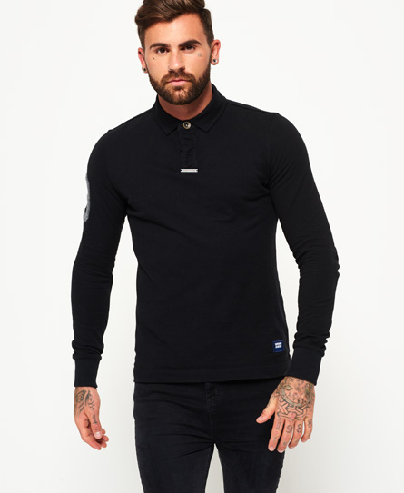 Academy Rugby Long Sleeve Polo Shirt 