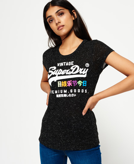Superdry Women's Premium Goods Pop Entry T-Shirt - Black Nep的圖片搜尋結果