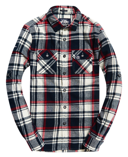 Mens - Lumberjack Shirt in Hudson Black Check | Superdry