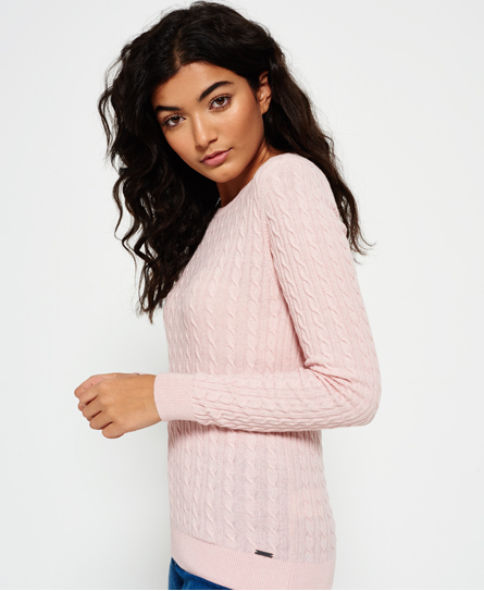 Superdry Summer Luxe Gebreide Trui Met Fijne Kabels superdry kopen in de aanbieding Superdry Summer Luxe Gebreide Trui Met Fijne Kabels superdry kopen in de aanbieding