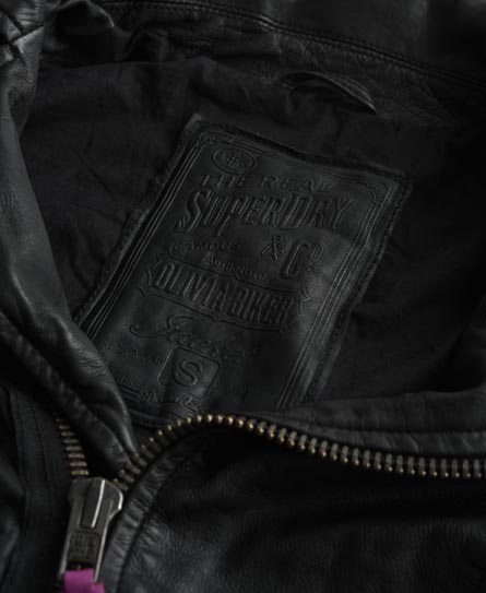 Womens - Olivia Biker Jacket in Black | Superdry