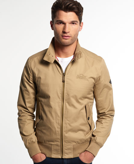 Download Mens - Longhorn Harrington Jacket in Sand | Superdry