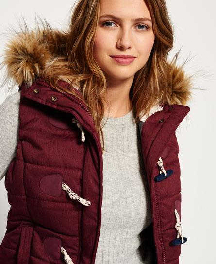 Superdry Marl Toggle Puffle Bodywarmer superdry kopen in de aanbieding