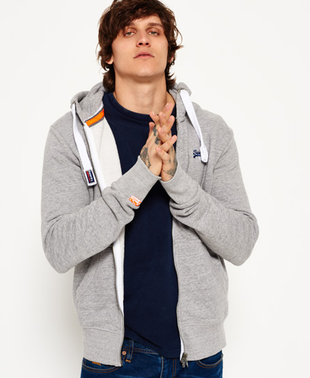 Orange Label Zip Hoodie