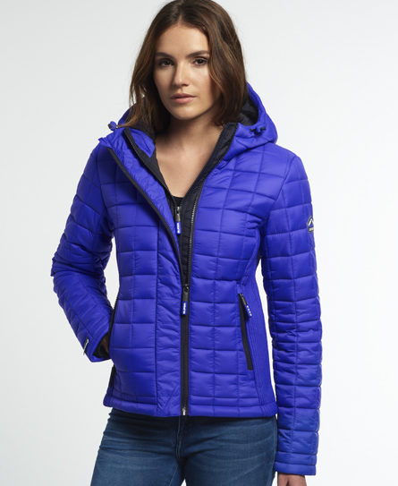 Superdry - Veste Hooded Box Quilt Fuji - Vestes et manteaux pour Femme