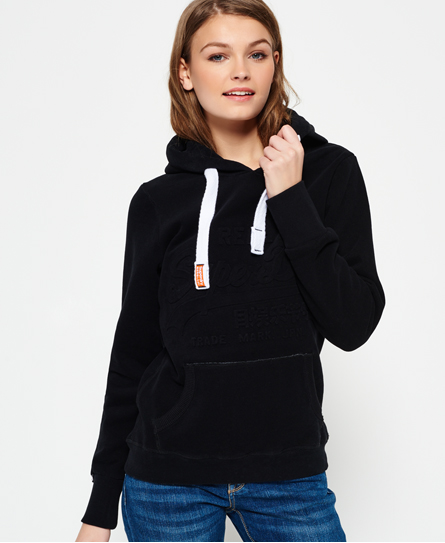 Embossed Logo Hoodie