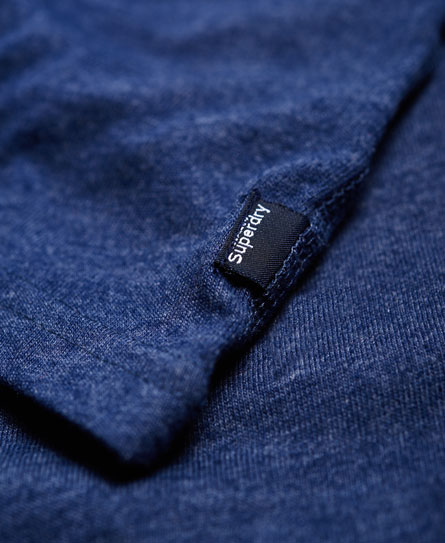 Mens - Vintage Logo Embossed T-shirt in Princeton Blue Marl | Superdry