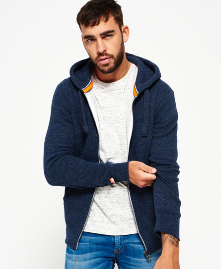 Orange Label Zip Hoodie