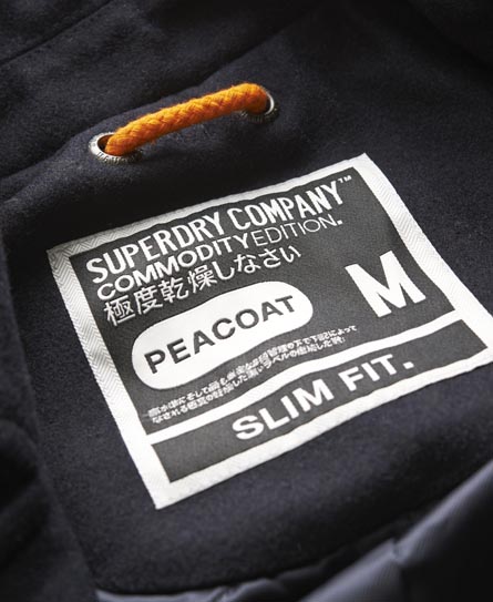 Superdry Commodity Slim Pea Coat - Men's Jackets