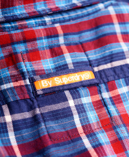 Mens - Lumberjack Twill Shirt in Galaway Blue Check | Superdry
