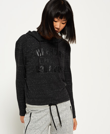 Parisian Graphic Crop Hoodie