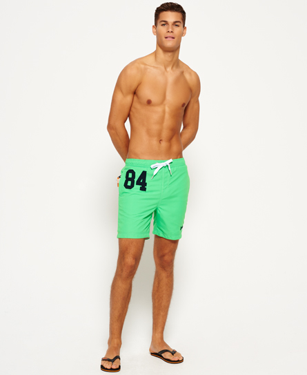 Mens - Premium Water Polo Shorts in Palm Green | Superdry