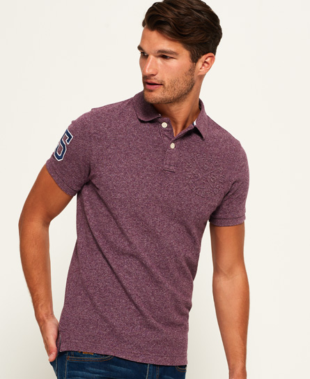 Classic Embossed Pique Polo Shirt