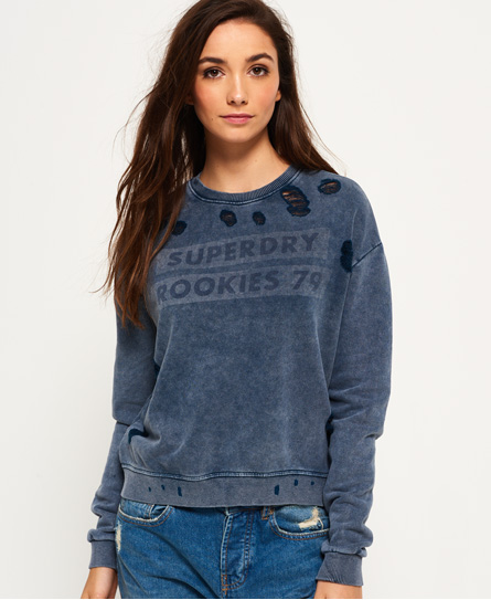 Distress Boxy Sweatshirt 