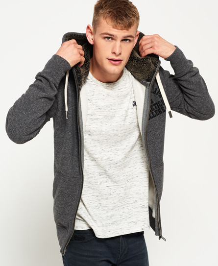Applique Zip Through Hoodie