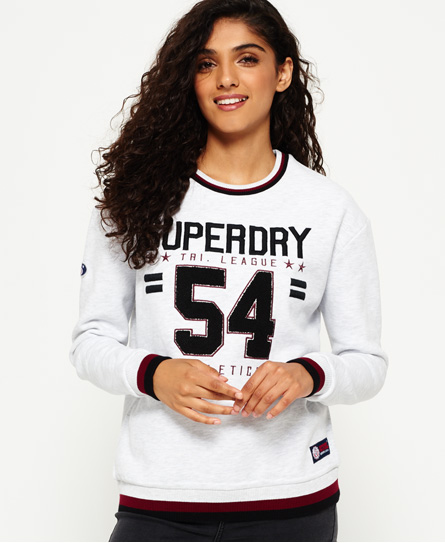 Tri League Relaxed Crew Sweatshirt