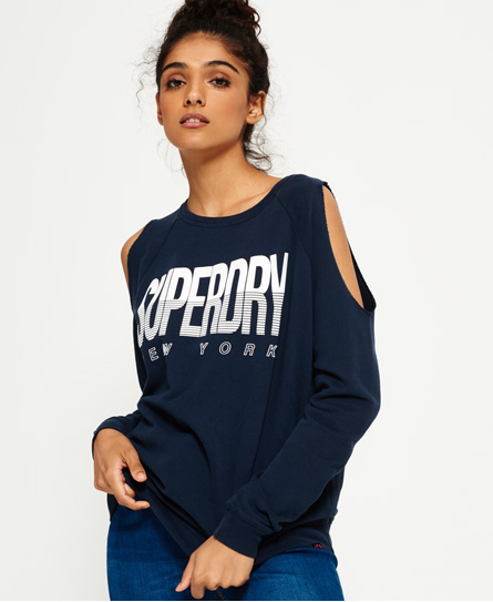 Cold Shoulder Crew Neck Jumper