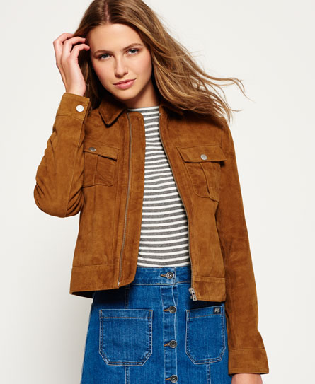 Suede Billie Bomber Jacket