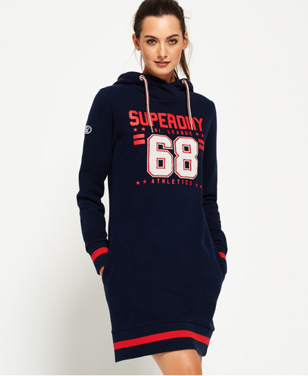 Tri League Slouch Hood Dress