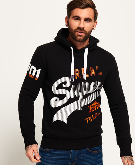 zip logo hoodie superdry vintage à capuche  Superdry homme  Sweats FR