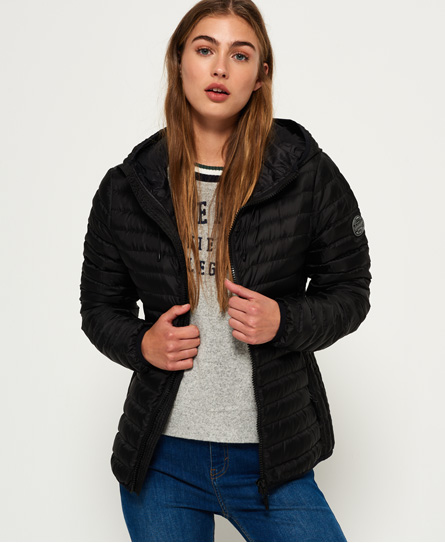 Core Down Hooded Jacket