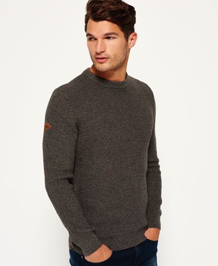 University Waffle Crew Neck Jumper 