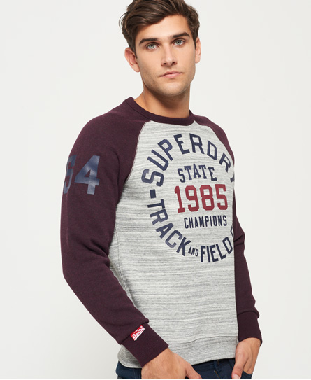 Superdry Trackster Baseball Crew Jumper Trackster Baseball Crew Jumper