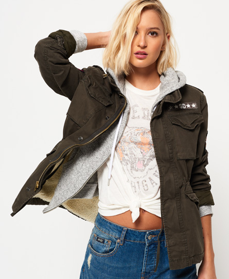 Superdry Winter Rookie Military Patch Jacket Winter Rookie Military Patch Jacket