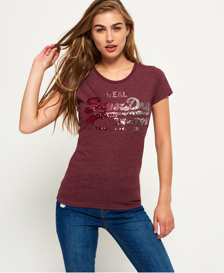 Vintage Logo Sequin T-shirt