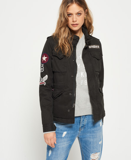 Superdry Winter Rookie Military Patch Jacket Winter Rookie Military Patch Jacket