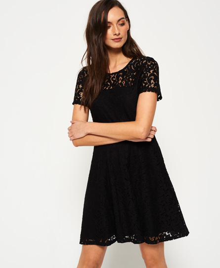 Superdry Lace Fit & Flare Dress Lace Fit & Flare Dress