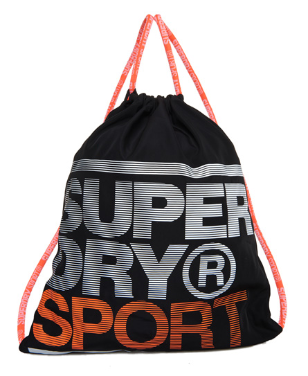 Click to view more detailed imagery on our partner's website Superdry Drawstring Bag In Black