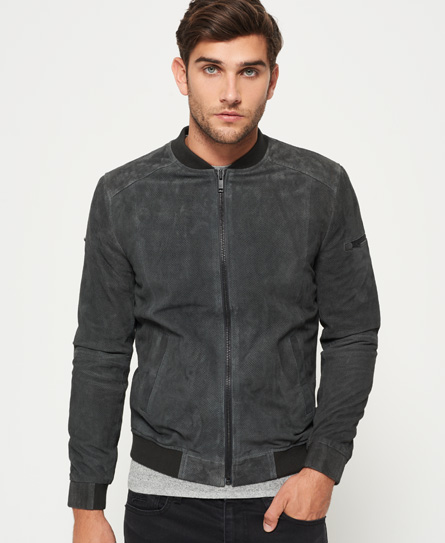 Ryan Sports Suede Bomber Jacket
