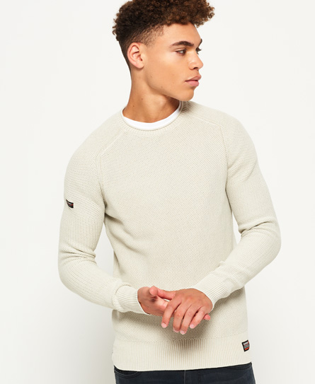 Garment Dyed LA Textured Cew Jumper