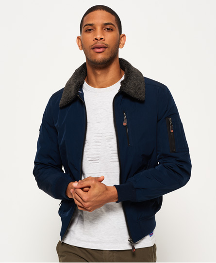 Superdry Wax Flight Borg Bomberjack superdry kopen in de aanbieding