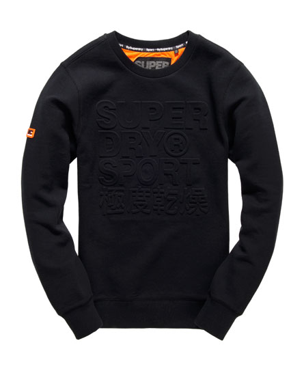 Superdry Gym Tech Embossed Sweatshirt Met Ronde Hals superdry kopen in de aanbieding Superdry Gym Tech Embossed Sweatshirt Met Ronde Hals superdry kopen in de aanbieding