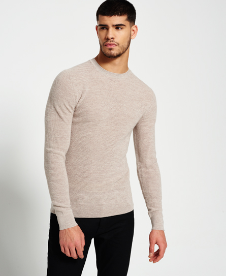 Superdry Premium Textured Knit Crew Jumper Premium Textured Knit Crew Jumper