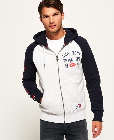 Superdry Trackster Baseball Zip Hoodie Trackster Baseball Zip Hoodie
