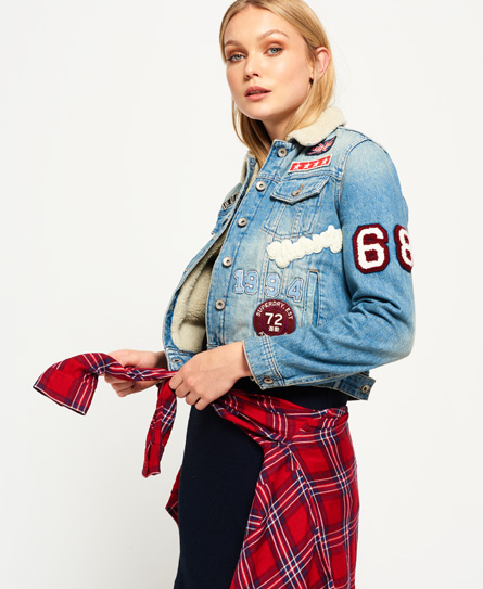 Superdry Sherpa Girlfriend Jas superdry kopen in de aanbieding