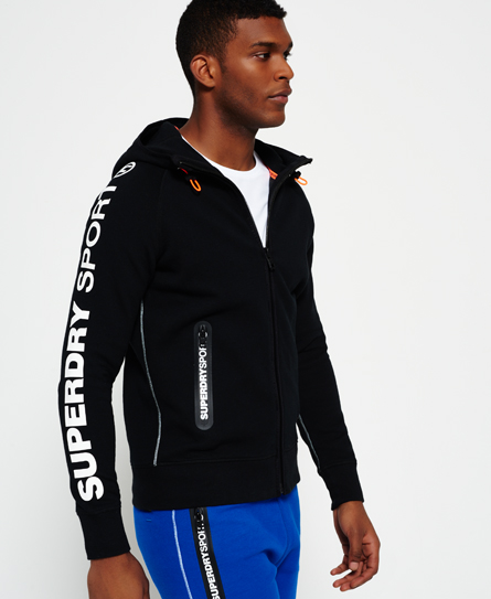 Superdry Felpa Con Cappuccio Uomo - Rich Navy Marl, Casual, Manica Lunga