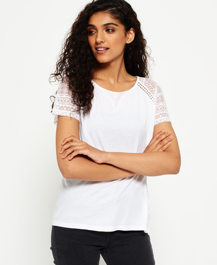 Superdry Raglan Geborduurd T Shirt superdry kopen in de aanbieding